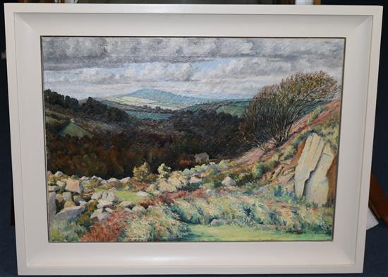 Denys Law (1907-1981) Lamorna Valley, 20 x 28in.